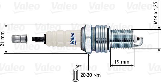 Valeo 246874 - Свічка запалювання avtolavka.club