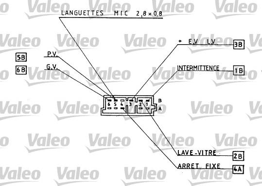 Valeo 251273 - Вимикач на рульовій колонці avtolavka.club