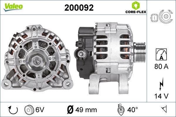 Valeo 200092 - Генератор avtolavka.club