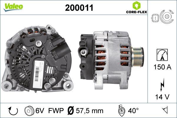 Valeo 200011 - Генератор avtolavka.club