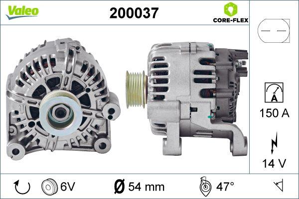 Valeo 200037 - Генератор avtolavka.club