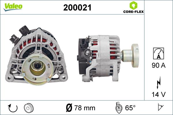 Valeo 200021 - Генератор avtolavka.club