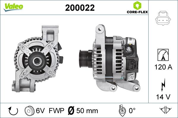 Valeo 200022 - Генератор avtolavka.club