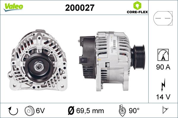 Valeo 200027 - Генератор avtolavka.club