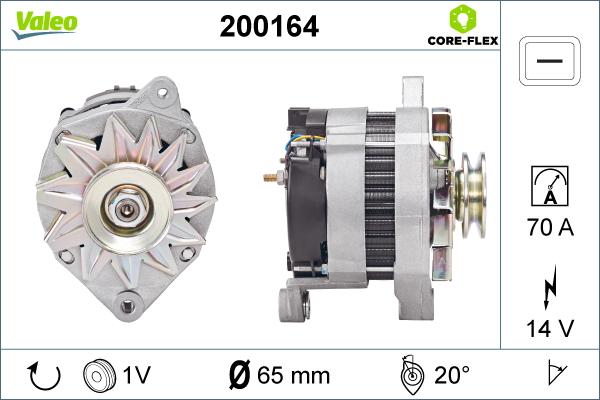 Valeo 200164 - Генератор avtolavka.club