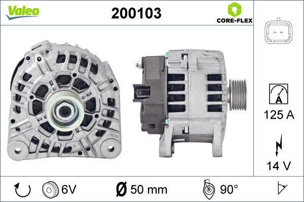 Valeo 200103 - Генератор avtolavka.club