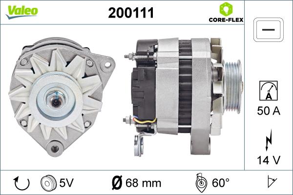 Valeo 200111 - Генератор avtolavka.club