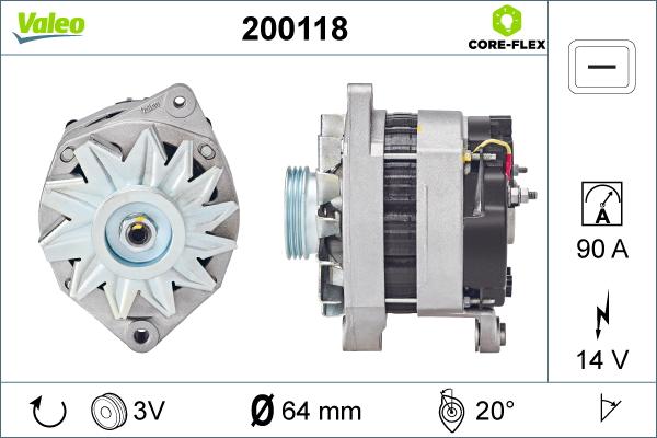 Valeo 200118 - Генератор avtolavka.club