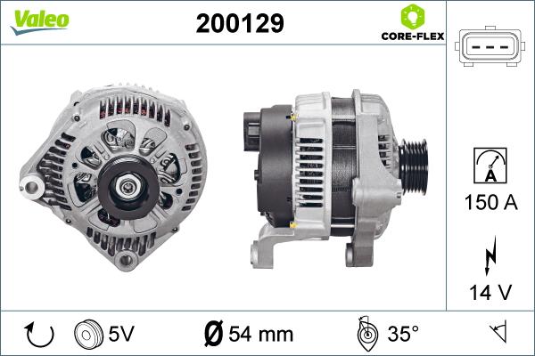 Valeo 200129 - Генератор avtolavka.club