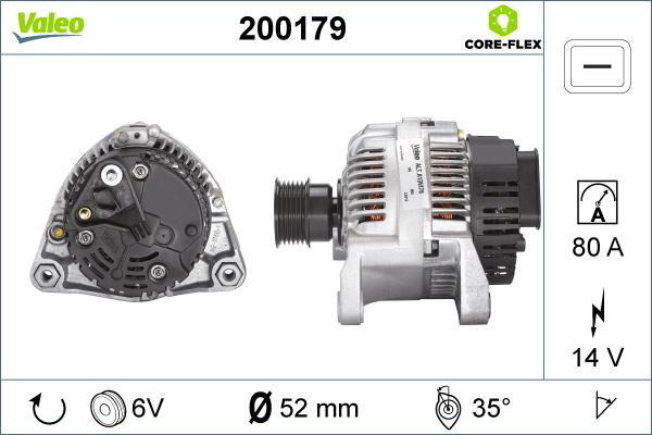 Valeo 200179 - Генератор avtolavka.club