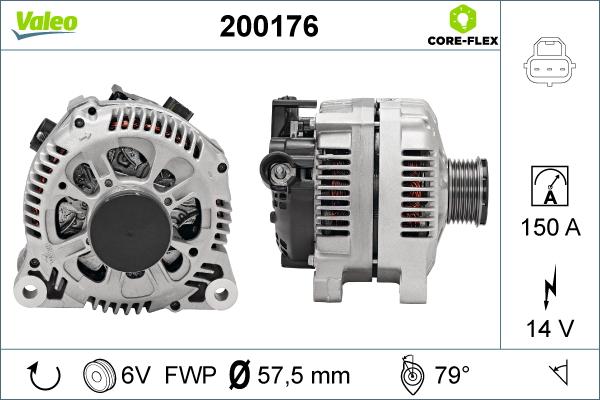 Valeo 200176 - Генератор avtolavka.club