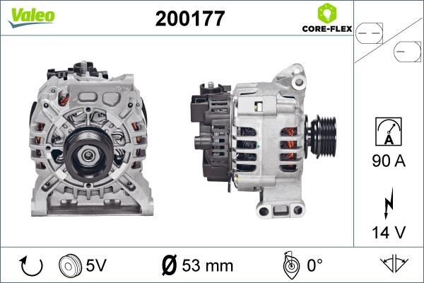 Valeo 200177 - Генератор avtolavka.club