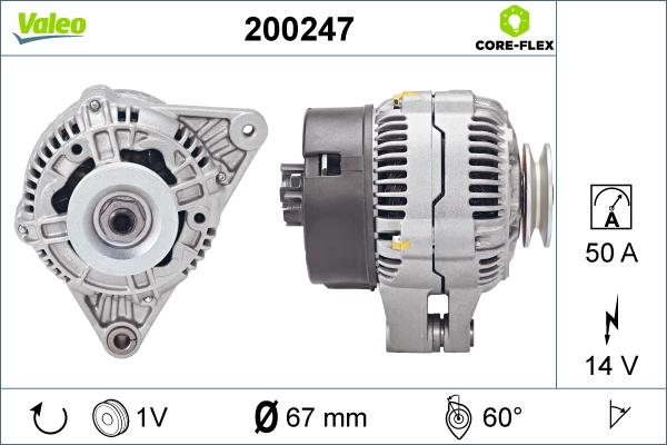 Valeo 200247 - Генератор avtolavka.club