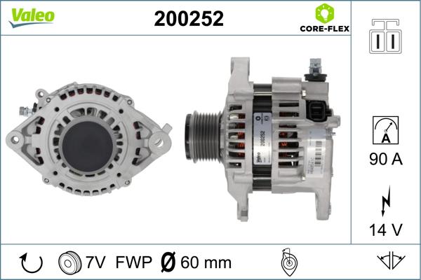 Valeo 200252 - Генератор avtolavka.club