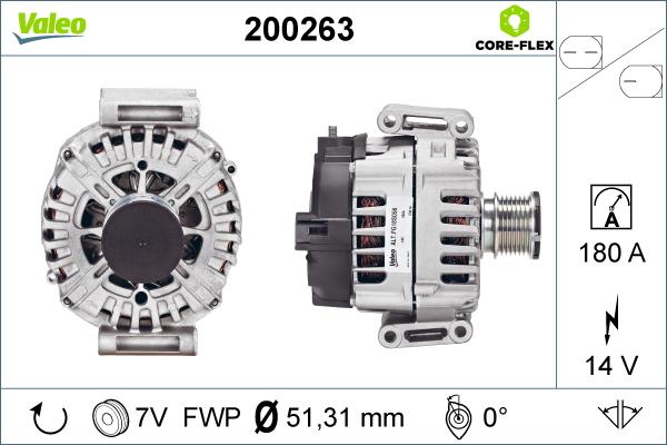 Valeo 200263 - Генератор avtolavka.club