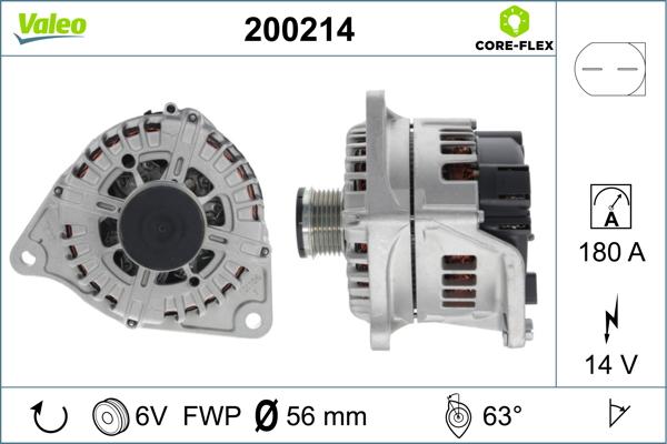 Valeo 200214 - Генератор avtolavka.club