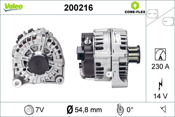 Valeo 200216 - Генератор avtolavka.club