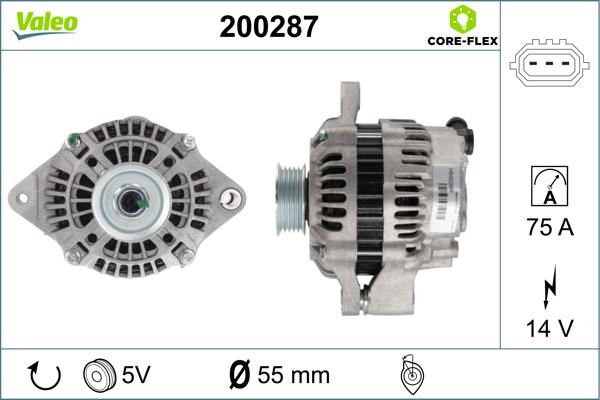 Valeo 200287 - Генератор avtolavka.club