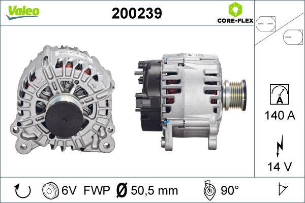 Valeo 200239 - Генератор avtolavka.club