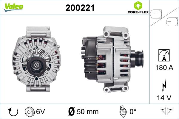 Valeo 200221 - Генератор avtolavka.club