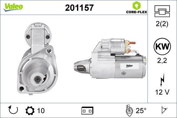 Valeo 201157 - Стартер avtolavka.club