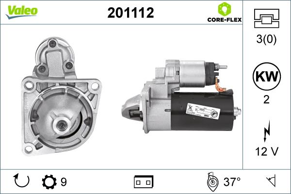 Valeo 201112 - Стартер avtolavka.club