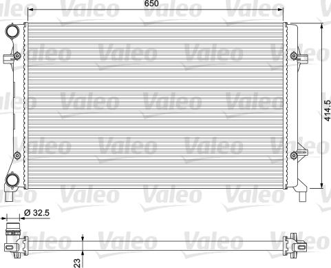 Valeo 234332 - Радіатор, охолодження двигуна avtolavka.club