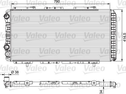 Valeo 230997 - Радіатор, охолодження двигуна avtolavka.club