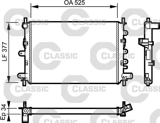 Valeo 230856 - Радіатор, охолодження двигуна avtolavka.club