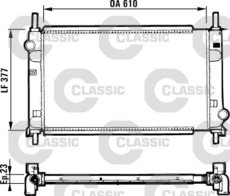 Valeo 231550 - Радіатор, охолодження двигуна avtolavka.club