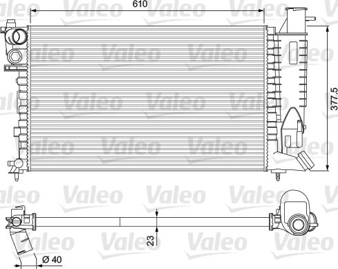 Valeo 231 010 - Радіатор, охолодження двигуна avtolavka.club