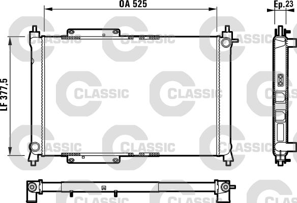 Valeo 231816 - Радіатор, охолодження двигуна avtolavka.club