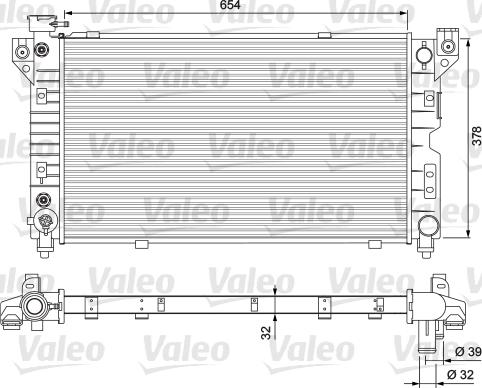 Valeo 231723 - Радіатор, охолодження двигуна avtolavka.club