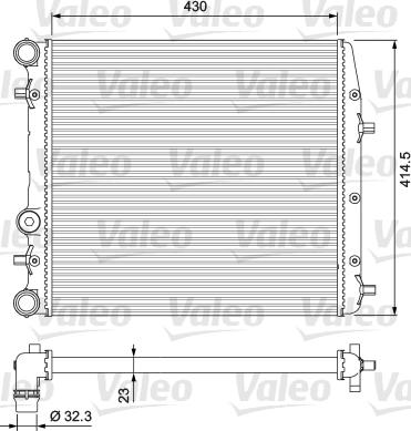 Valeo 232863 - Радіатор, охолодження двигуна avtolavka.club