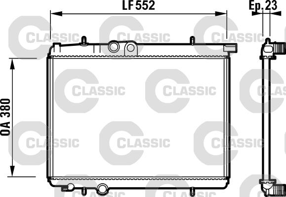 Valeo 232886 - Радіатор, охолодження двигуна avtolavka.club