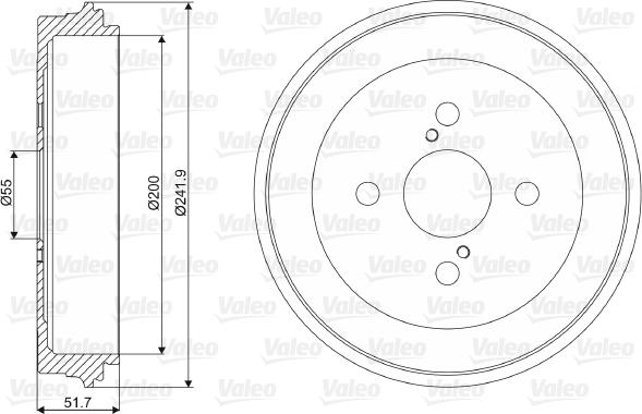 Valeo 237031 - Гальмівний барабан avtolavka.club