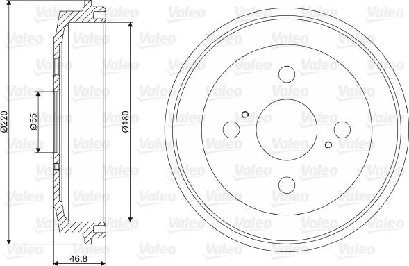 Valeo 237109 - Гальмівний барабан avtolavka.club