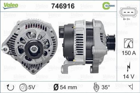 Valeo 746916 - Генератор avtolavka.club