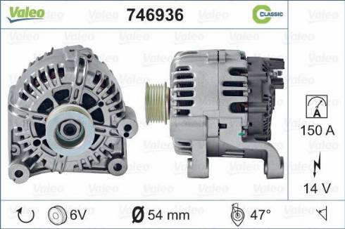 Valeo 746936 - Генератор avtolavka.club