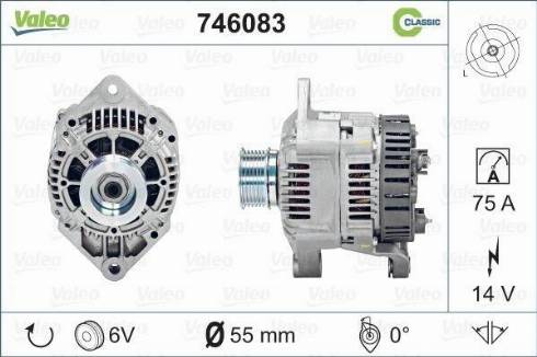 Valeo 746083 - Генератор avtolavka.club