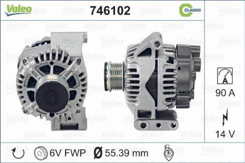 Valeo 746102 - Генератор avtolavka.club