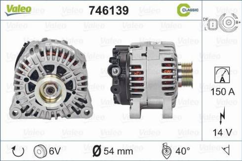 Valeo 746139 - Генератор avtolavka.club