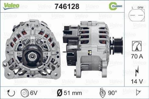 Valeo 746128 - Генератор avtolavka.club