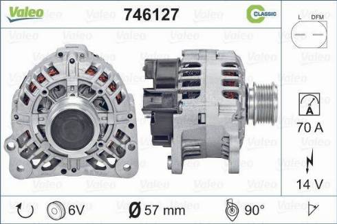 Valeo 746127 - Генератор avtolavka.club