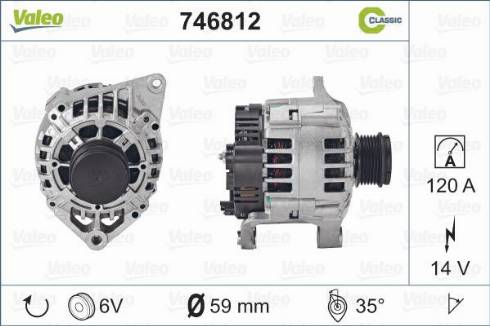 Valeo 746812 - Генератор avtolavka.club