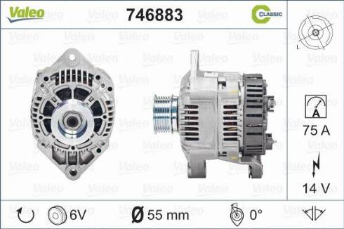 Valeo 746883 - Генератор avtolavka.club