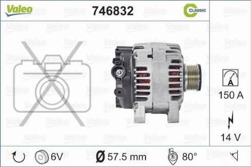 Valeo 746832 - Генератор avtolavka.club