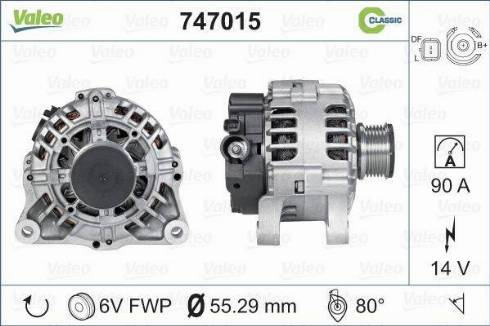 Valeo 747015 - Генератор avtolavka.club