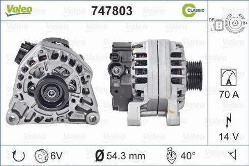 Valeo 747803 - Генератор avtolavka.club