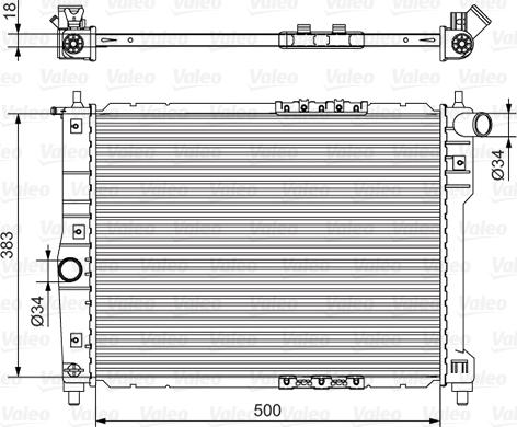 Valeo 701544 - Радіатор, охолодження двигуна avtolavka.club